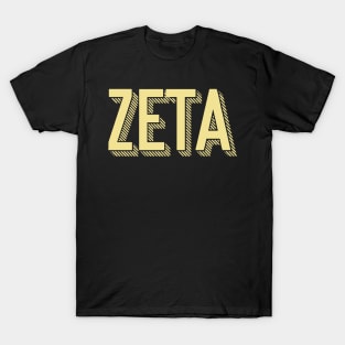 Yellow Zeta Sunshine Letter T-Shirt